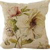 Retro American Plant Floral Print Linen Pillow Case Living Room Sofa Car Pillow Cushion