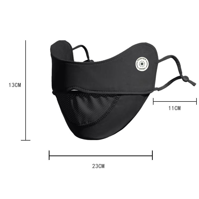 Cycling Ice Silk Face Mask Anti-UV Sun Protection Summer Unisex Adjustable Breathable Bandana Hunting Running Sport Mask Scarf