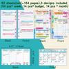 A6 Loose-Leaf Refill Pack with 6 Holes: Weekly Budget Planner & Monthly Scheduler Pages