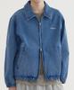 COVERNAT Denim Zip-Up Jacket Blue