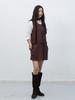 General Idea Suede Belted Dress [Dark Brown] / Wbe4L15512