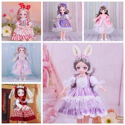 Süße 30cm Puppenkleidung DIY Verkleiden 1/6 Verkleidepuppe DIY Kleidung Puppe Prinzessinnenkleid BJD Puppe