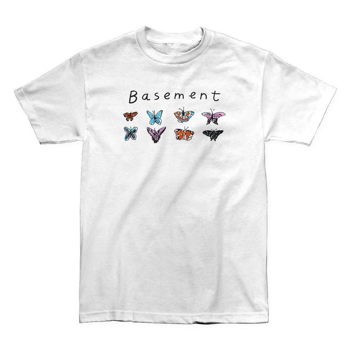 Basement Band Butterflies T Shirt Cotton White Unisex S-5XL 1V0779 M