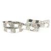 5 yard Hotfix Clear Crystal Glass Rhinestone Fabric Chain Trim DIY Applique (8mm White)