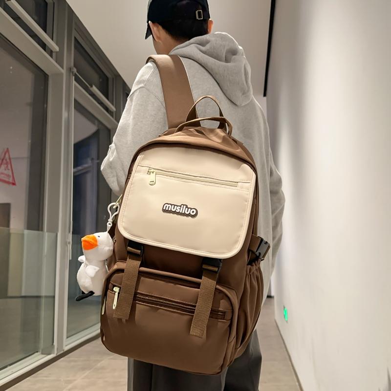 Large Capacity Waterproof Backpack Women's Multifunctional Nylon Backpack Unisex Student Schoolbag