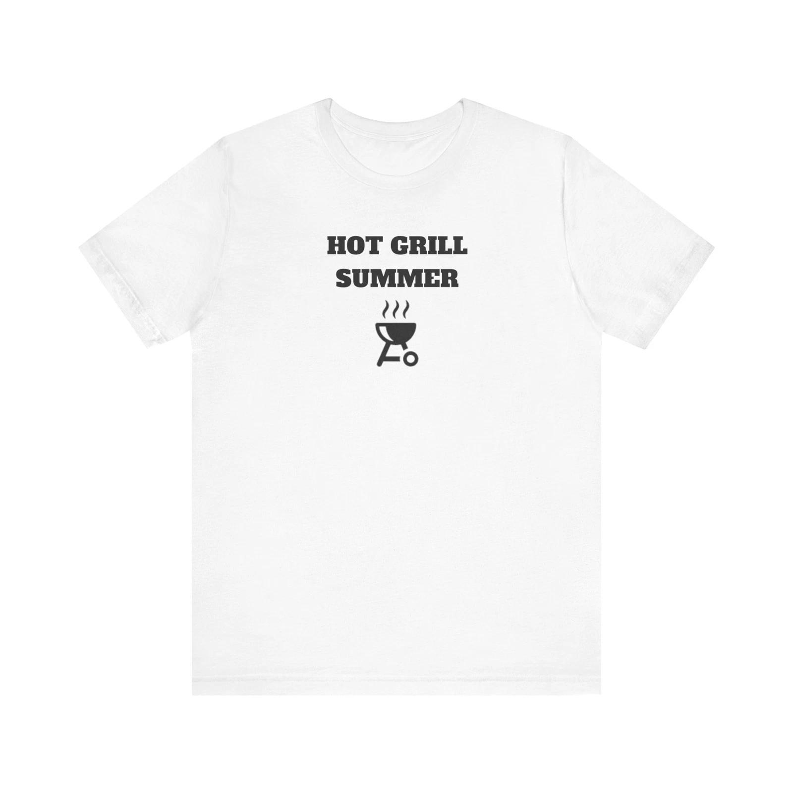 Hot Grill Summer Short Sleeve T-BBQ Lover Gift, Grilling Shirt, Cookout Apparel 4XL