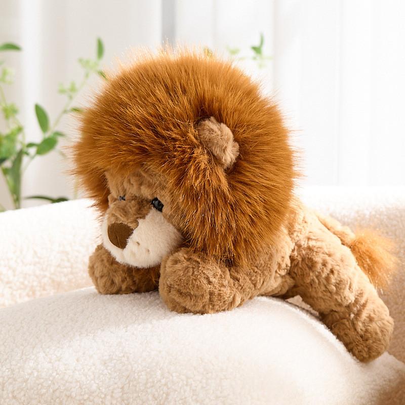 Ruyi Lion Plush Toy Animal Figurine Soft Stuffed Animal For Kids And Collectors