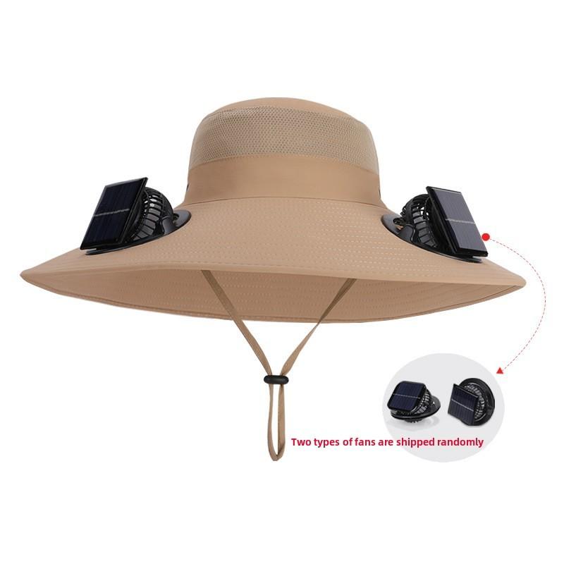 

Солнечная шляпа-вентилятор Sun Power с очень широкими полями для рыбалки на открытом воздухе, пеших прогулок, защиты от солнца Khaki