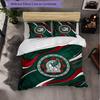 Mexico footbal Pattern 3 Pieces Bedding Set Soft Microfiber Duvet Cover with Pillow Cases for Bedroom