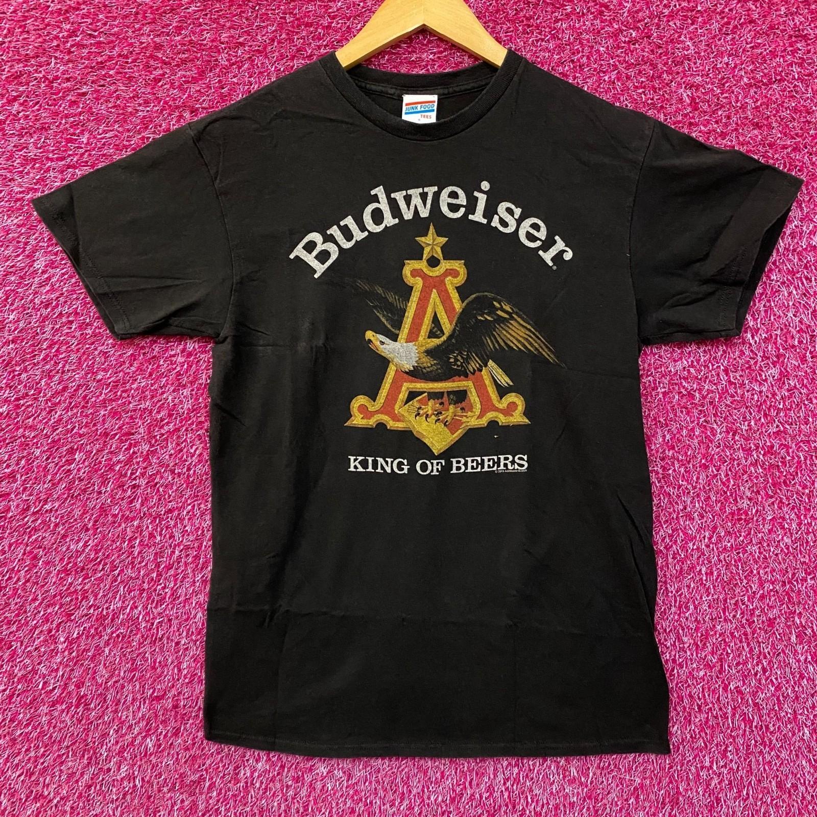 Budweiser King Of Beer American Bald Eagle Logo T-Shirt Small L