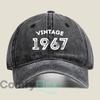 Vintage 1967 Retro Badge Fashion Washed Baseball Cap Outdoor For Womens Unisex Female Beach Dad Hat Hip Hop