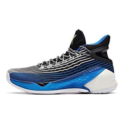 Thompson KT4 Playoffs Mid Basketball Shoes Men Basketball Shoes Black Blue 11921101-2