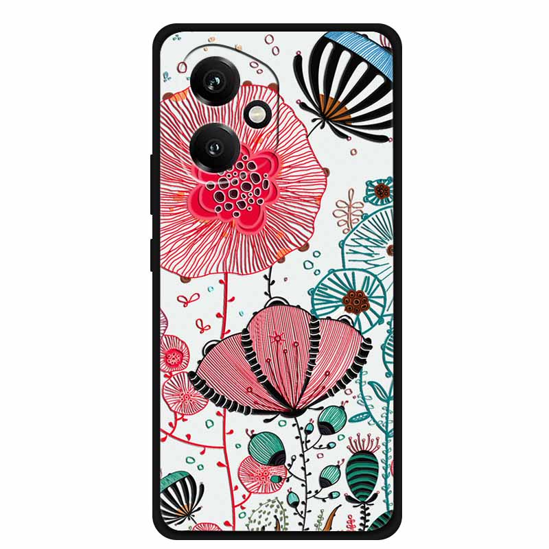 For Honor 400 5G Case 3D Flowers Emboss Soft Silicone Phone Case For Honor 400 Back Cover Bumper Funda Protective New Shell Bag