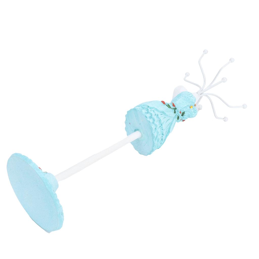 Lady Figure Necklace Stand Jewelry Organizer Display Stand Rotating Detachable Storage Rack4#