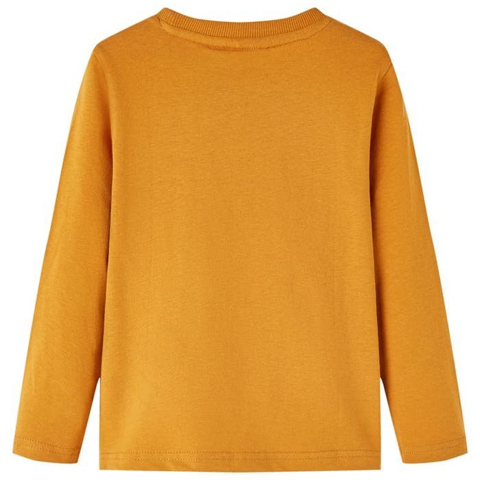 Children's Long-sleeved T-shirt Dark Ochre 92/104/116/128/140