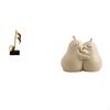 Melodic Embrace Resin Sculpture Ceramic Bookend Creative Tabletop Centerpiece Fine Workmanship