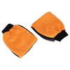 Vehicle Cleaning Mitt Pair with Double-Sided Soft Fleece Texture and Elastic Cuff for Wet Dry Washing and Household Wiping
