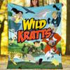 Wild Kratts printed throw blanket—soft,warm;versatile blanket for all seasons—perfect as &air-conditioning throw,nap blanket