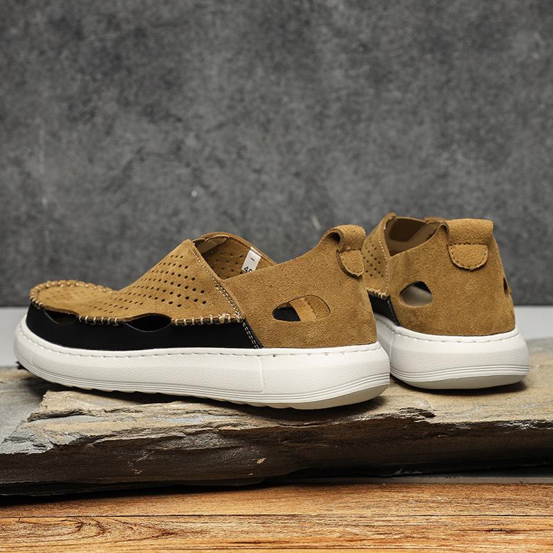 Men's Fashion Leisure Sandals Male Summer Breathable Trendy Casual Shoes Lightweight and Comfortable Wide Toe Shoes