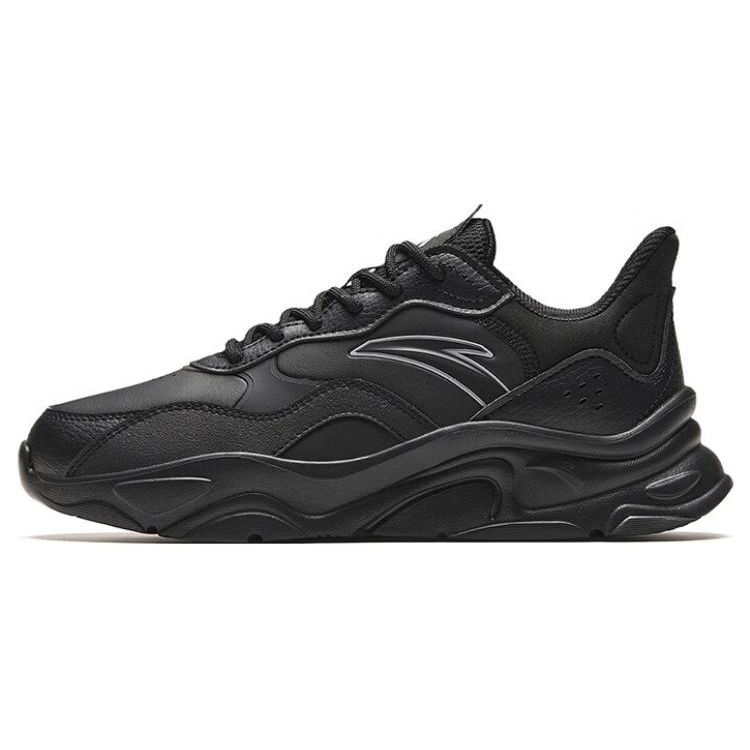 ANTA Retro Dad Shoes All Black Women 922348826-7 37.5