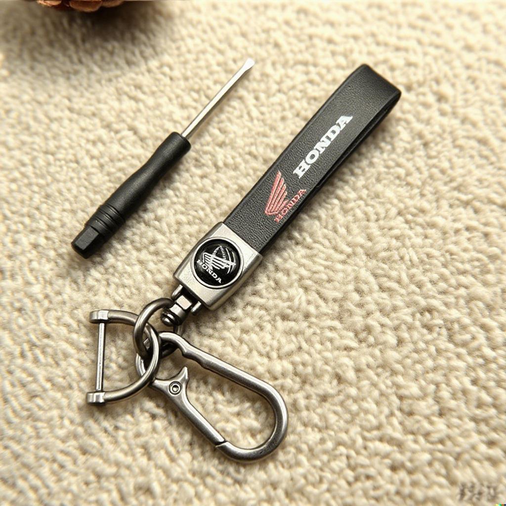 1Pcs Alloy Honda Motorcycle Keychain - Universal Fit Key Pendant for NSS350 CM300 CB500 CB650R CBR500R CB190 Accessories XD9