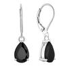 Copper Inlaid Zircon Teardrop Earrings, 925 Sterling Silver, European American Fashion, Women's Gift
