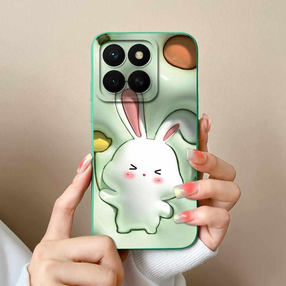 Hülle Für Huawei Honor X8c 7S 10i 20 20e 30 30S 50 50SE 60SE 70 Lite Pro Plus Hübsche Bunte Blume Flüssig Silikon Anti Rutsch Gehäuse Für Huawei Hülle