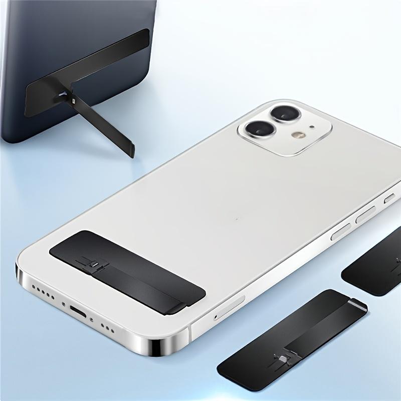2 szt. Ultracienki Mini Stojak na Telefon Uniwersalny Biurkowy Stojak Uchwyt na Telefon Metalowa Stal Składany Wspornik Biurkowy dla iPhone/ Samsung