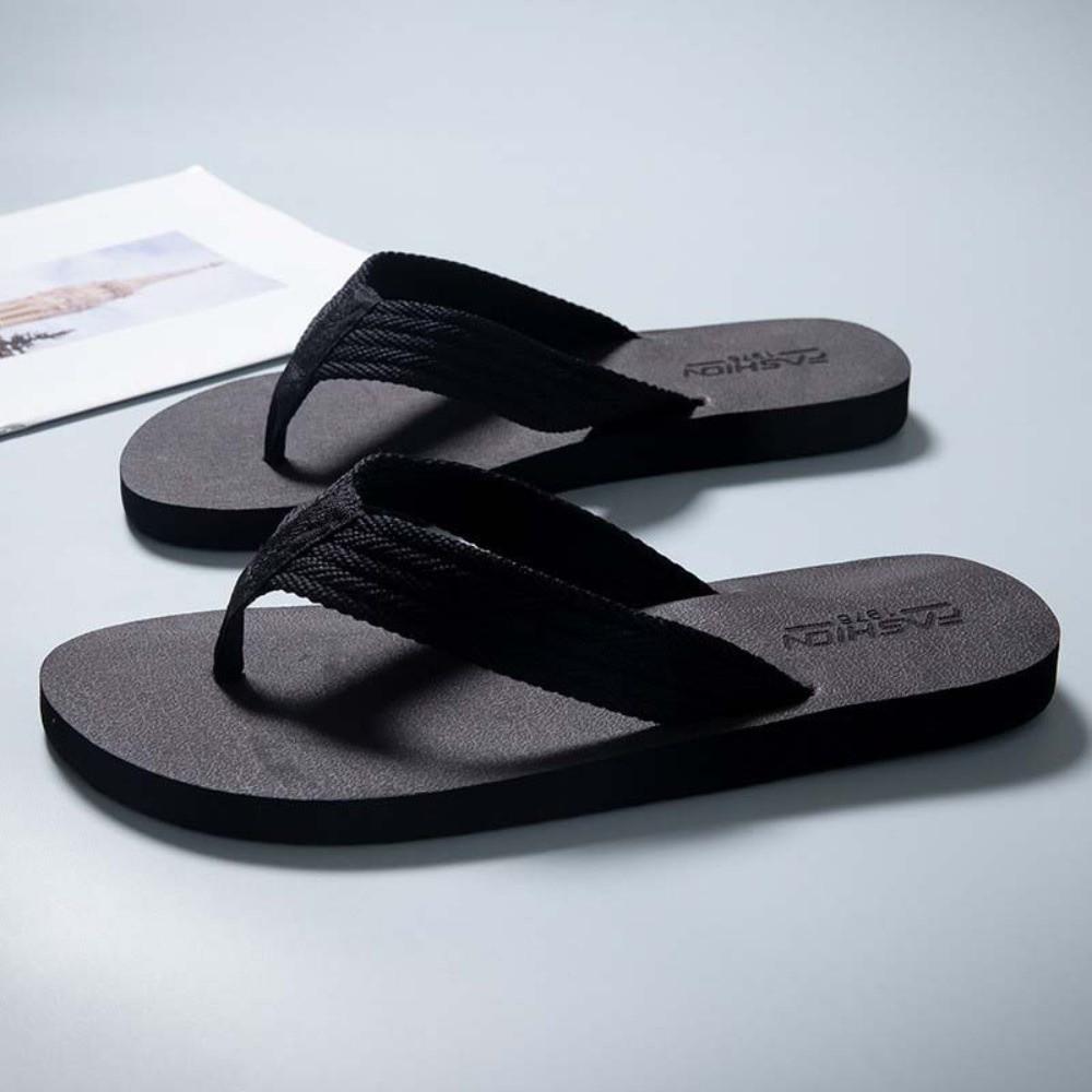 1 Paar Sandalen Weiche Hohe Elastizität Flip-Flops TPR Anti-Rutsch Flacher Boden Hausschuhe Verdickte Elastizität Strand Flip-Flops Pool