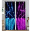 Neon Emitted Light Filtering 3D Printing WaveBlackout Window Panel Curtain Living Room Room Bedroom Bathroom Kicthen Door Cupboard Decor Hooks
