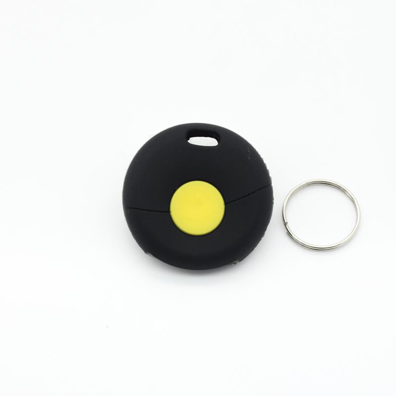 Cocolockey Silicone Car Key Case Cover For Benz Smart Fortwo 1998-2012 3 Buttons Replacement Car Key Case For Benz Smart Fortwo