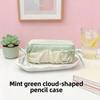 Canvas Pencil Case With Cloud Design For Students And School Supplies