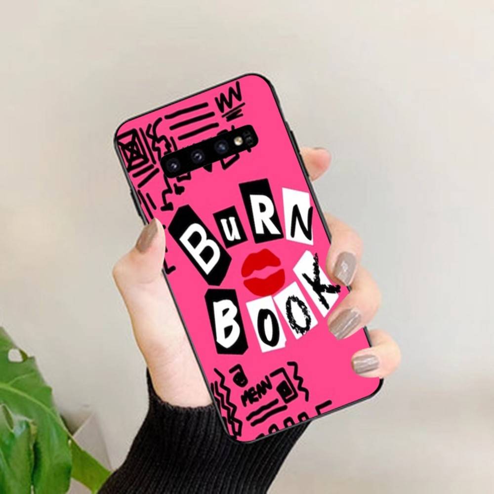 M-Mean Girls B-Burn Book Phone Case For Samsung S 24 Fe 25 Ultra Plus 20 Lite 21 30 22 23 24 22 Ultra 5G Fundas