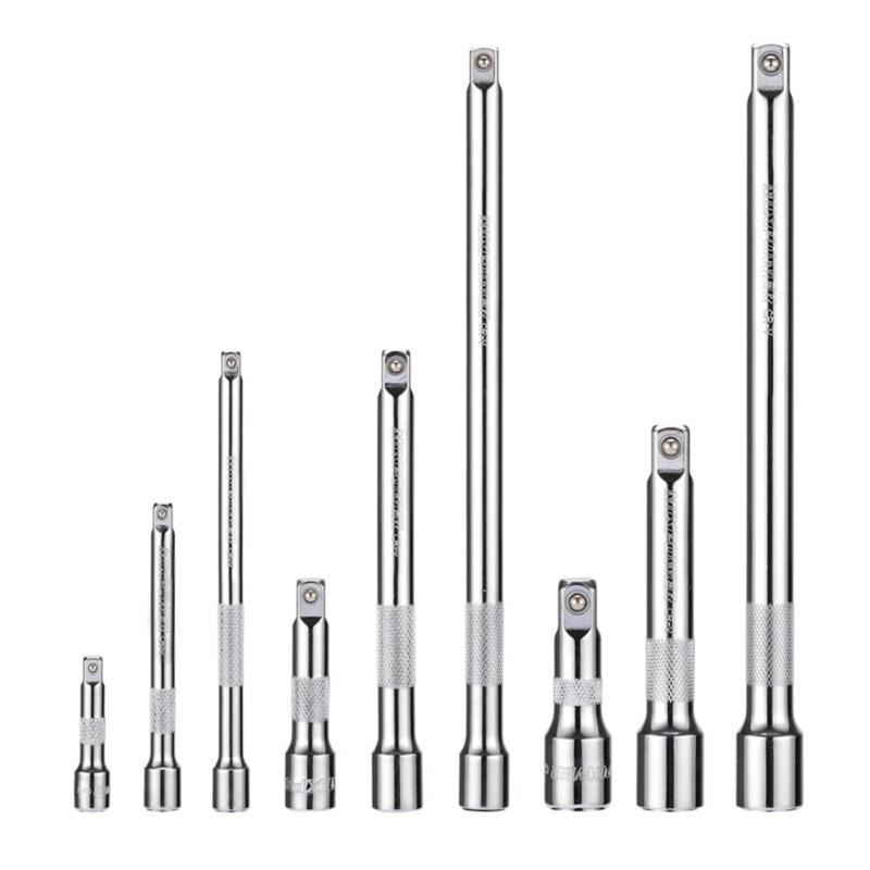 Ratchet Extension Rod 1/4 3/8 1/2Inch Drive Steel Construction Corrosion Resistant For Mechanical Maintenance