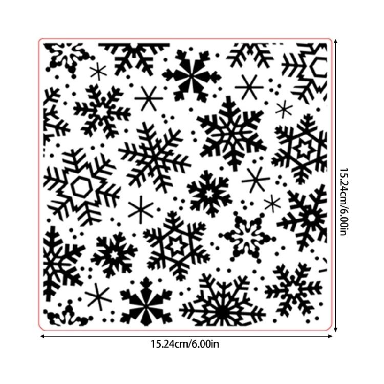 Paper Craft Embossing Folder Snowflake Pattern Embossing Templates for Christmas Card Making Scrapbooking Handmade Craft