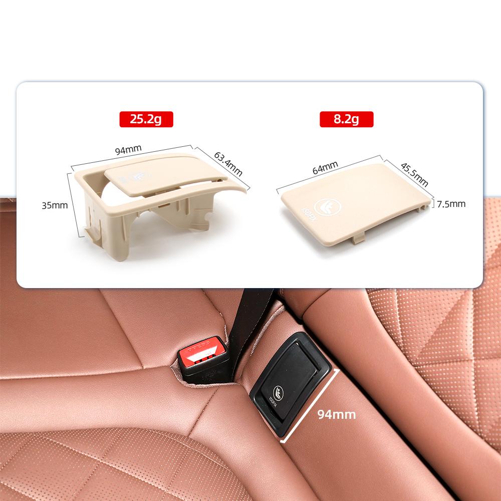 Car Accessories Backseat Buckle Cover 2020-2026 For BMW X6 G06 Rear Child Seat Anchor Safety ISOFIX Cover