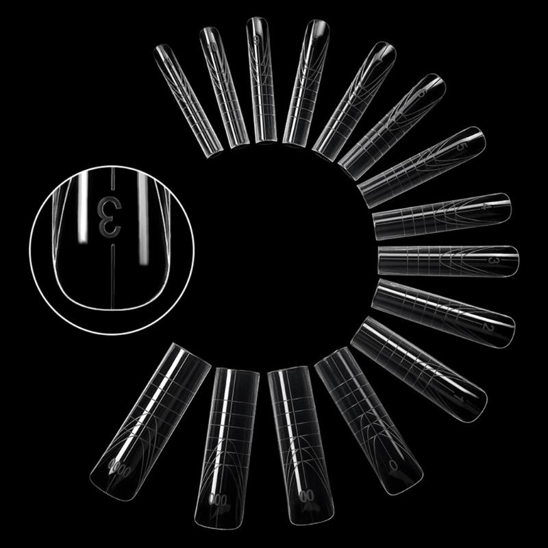 Quick Curing Nail Extension Kit Paper Tab Free Mold ABS Material Lightweight Design Natural Shape DIY Manicure Tools for Daily Use