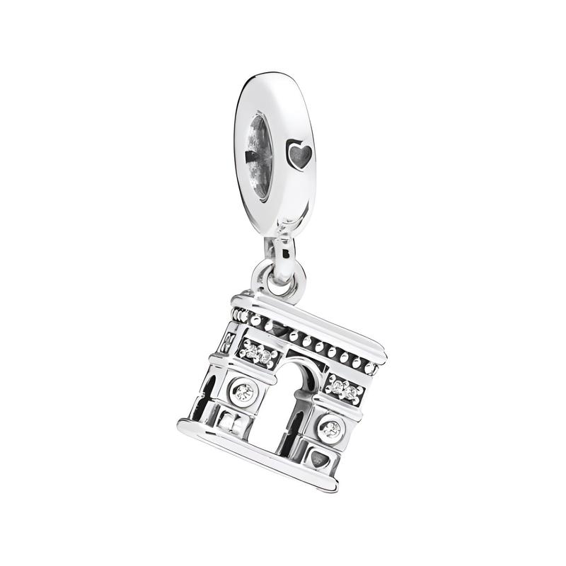 Pandora Brand design 925 silver pendant, same style for men and women, couple model, silver 798127CZ серебряный