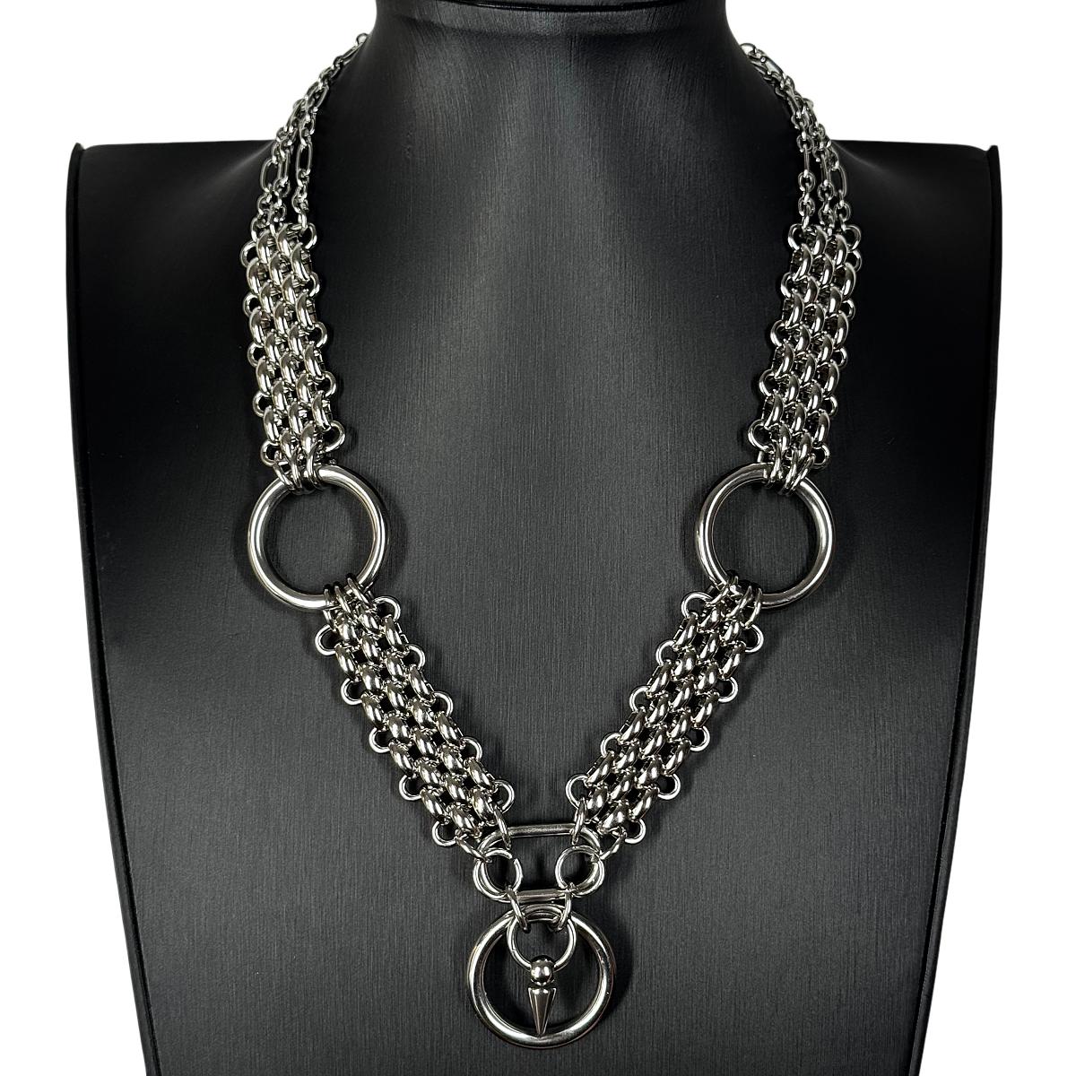 Personalized Punk Grunge Rock Spike Chain