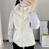 Couple's Ski Jacket Set: Women's 3-in-1 Detachable Liner & Men's Mink Velvet, Windproof & Waterproof for Autumn/Winter.