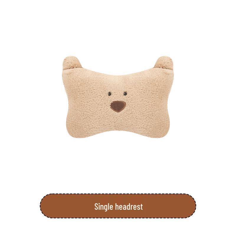 Cute Bear Plush Winter Car Seat Cushion for Mazda EZ6, CX30, CX50, and Mazda 6