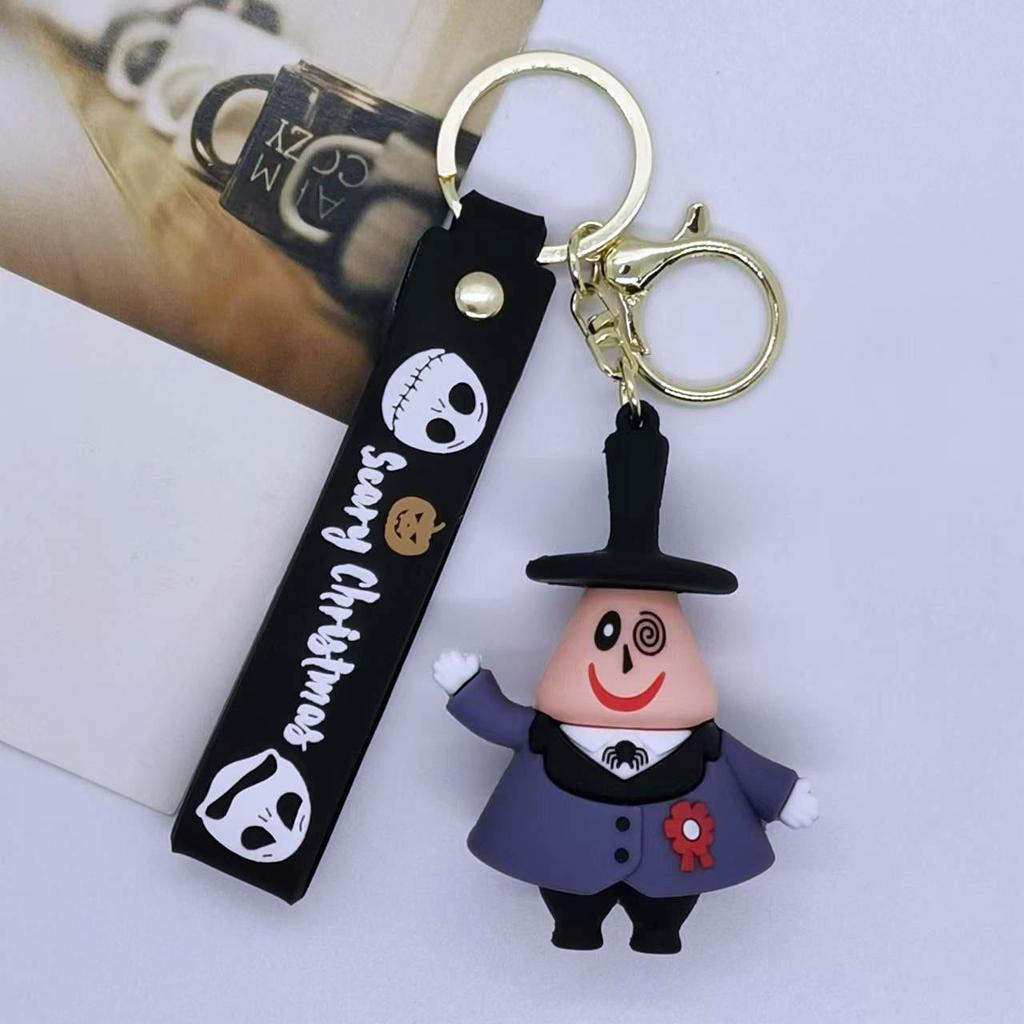 Creative Cartoon Nightmare Before Christmas Keychain Pendant - Doll Accessories for Bag and Car