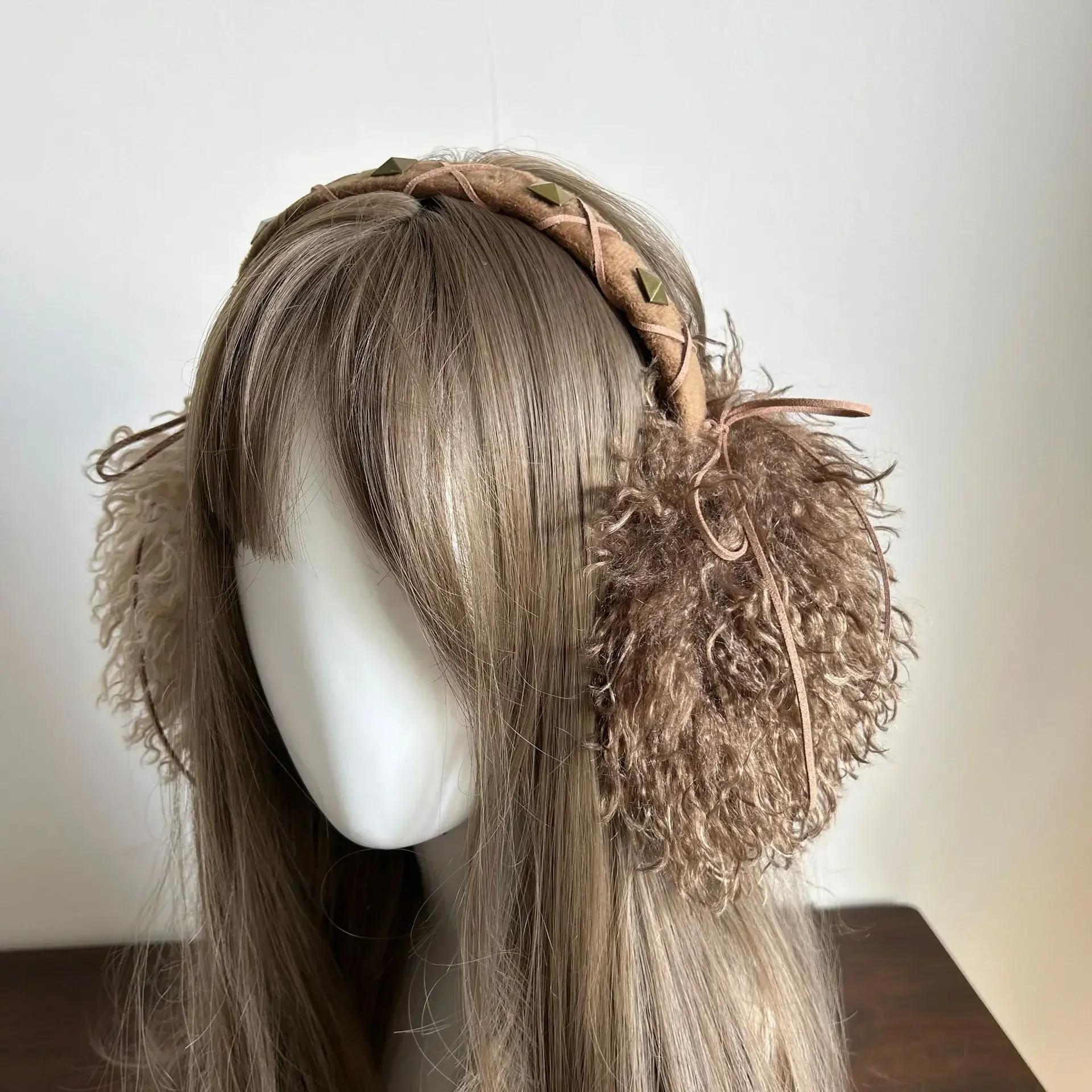 

Наушники-бабочки в стиле панк, сложенные в складку, зимние, теплые, утолщенные, антифризные, японские, защита ушей, аксессуары для велоспорта