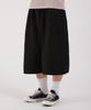 Dibellobeu Side Pintuck Autumn Length Wide Sweatpants_Black