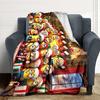 1Pc Minions Christmas Celebration Blanket Soft Throw Blanket For Home Bedroom Bed Sofa Travel Office Solid Christmas Blanket