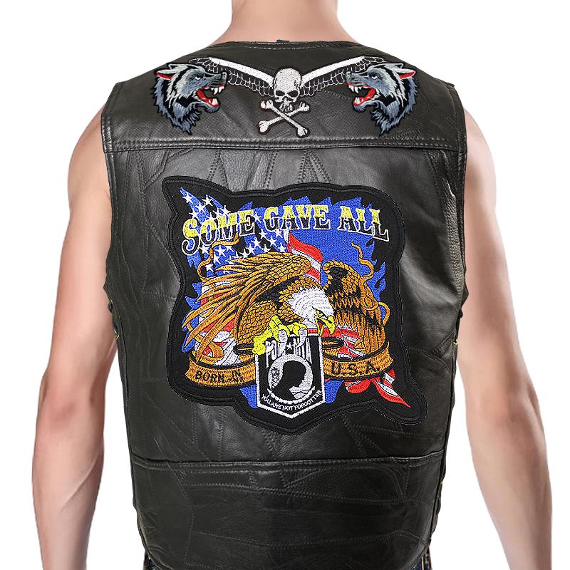 

Trendy Men s And Denim Horse Oversized Embroidered Vest With Sleeveless Personalized Casual Camisole Braiding the thread Braiding the thread 06-2 S чёрный