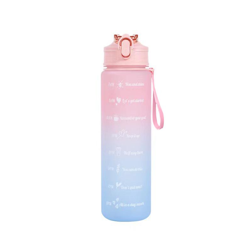 2 Liter Sports Water Bottle with Straw Men Women Fitness Water Bottle Outdoor Cold Water Bottlesc With Time Marker Drinkware New