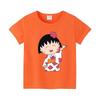 Summer cartoon printed men's and women's clothing T-shirt bottom round neck loose comfortable short sleeved casual versatile