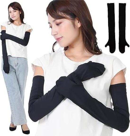 

Xylimint Нарукавники UV чем больше вы Рука Длинный Прохладный к УФ Загар Песок Гора Носки 2285ca [Carelance] (Тип «кончик пальца») Защита 99% Черный, 97%