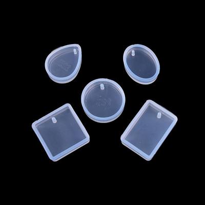 Oval Pendant Rectangle Silicone Epoxy DIY 5pieces/set Handmade Resin Jewelry Making Mould Tool Mold